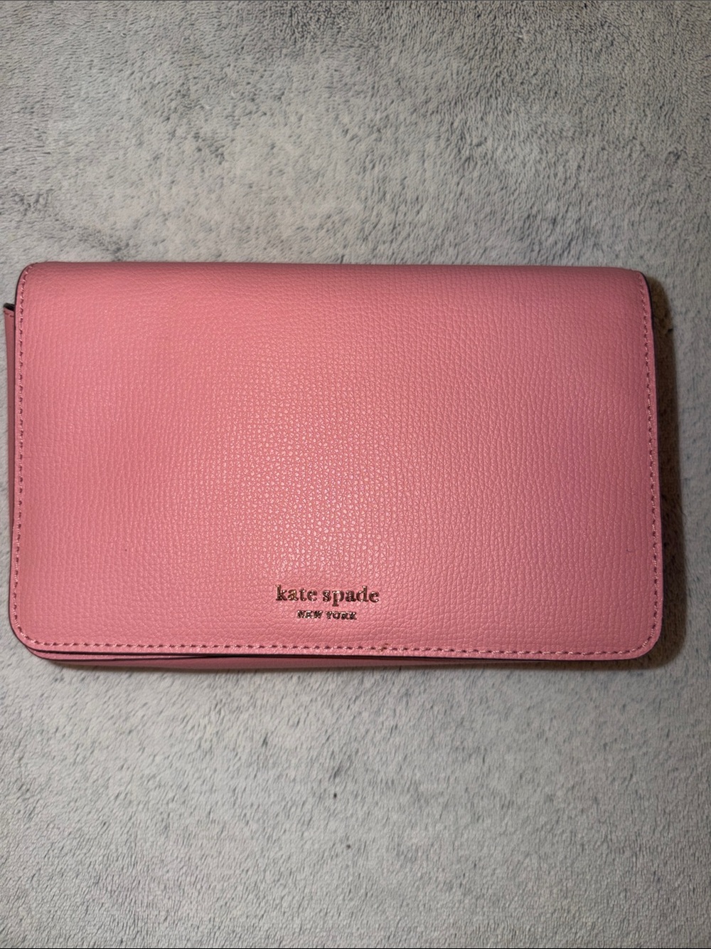 kate spade Pink Pebbled Leather Wallet